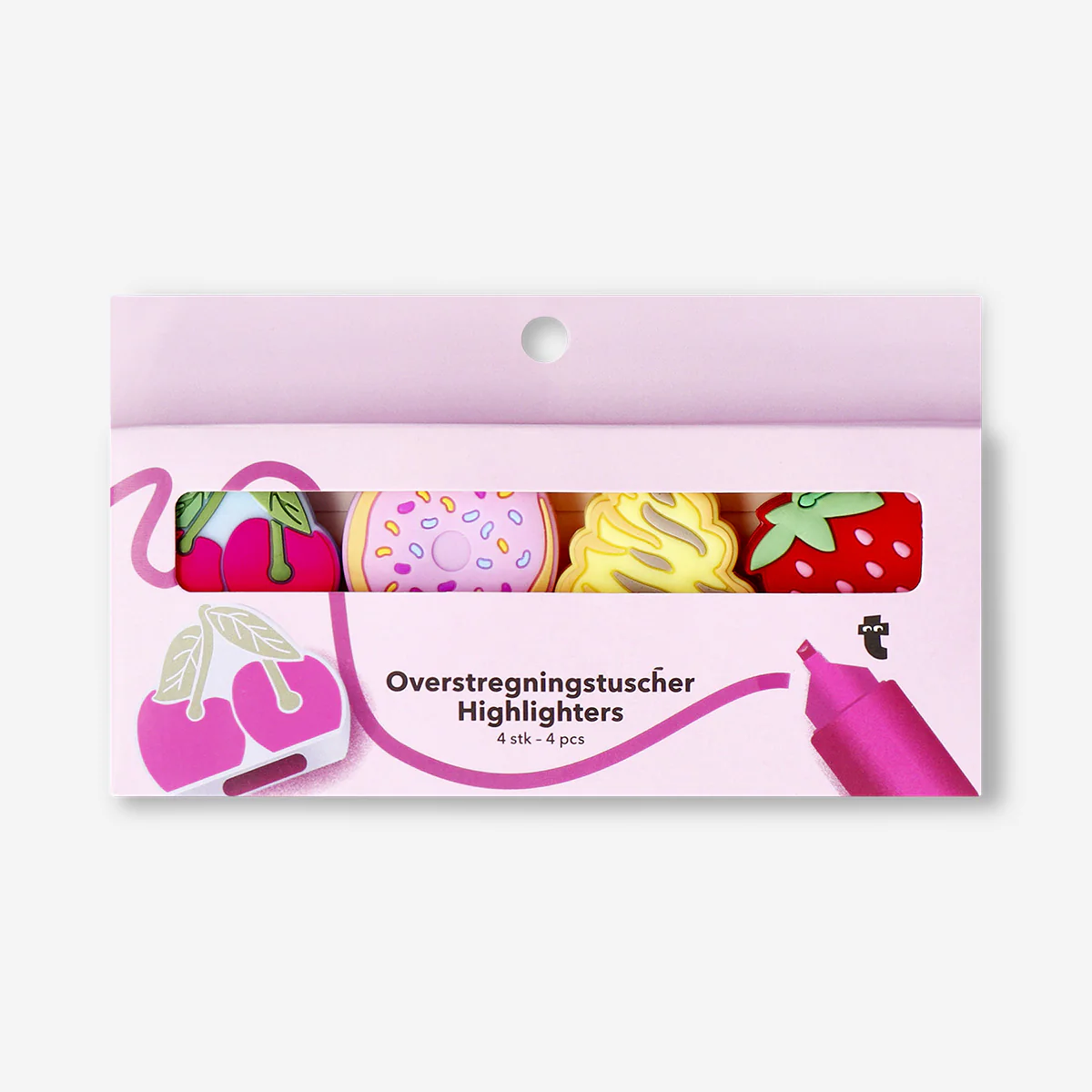 Highlighers as food icons - 4 pcs - Image 3