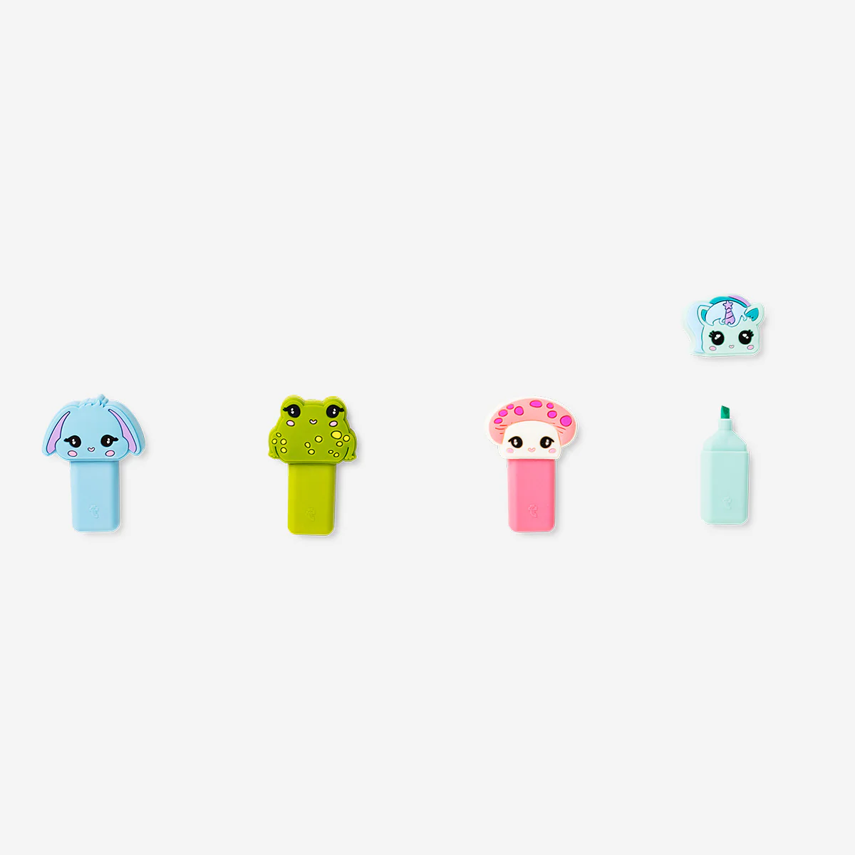 Highlighters as cute forest creatures - 4 pcs