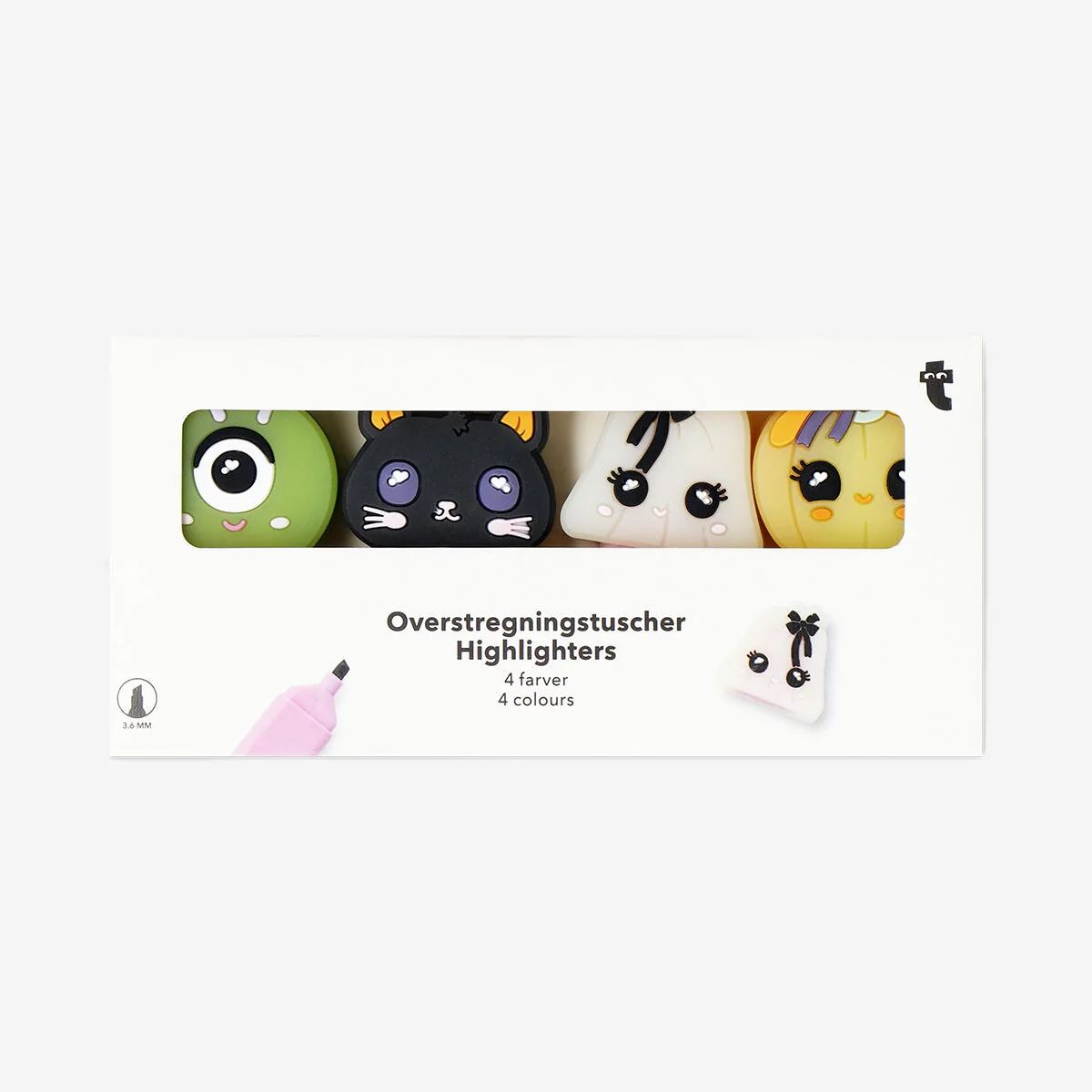 Highlighters with little monsters - 4 pcs - Image 2