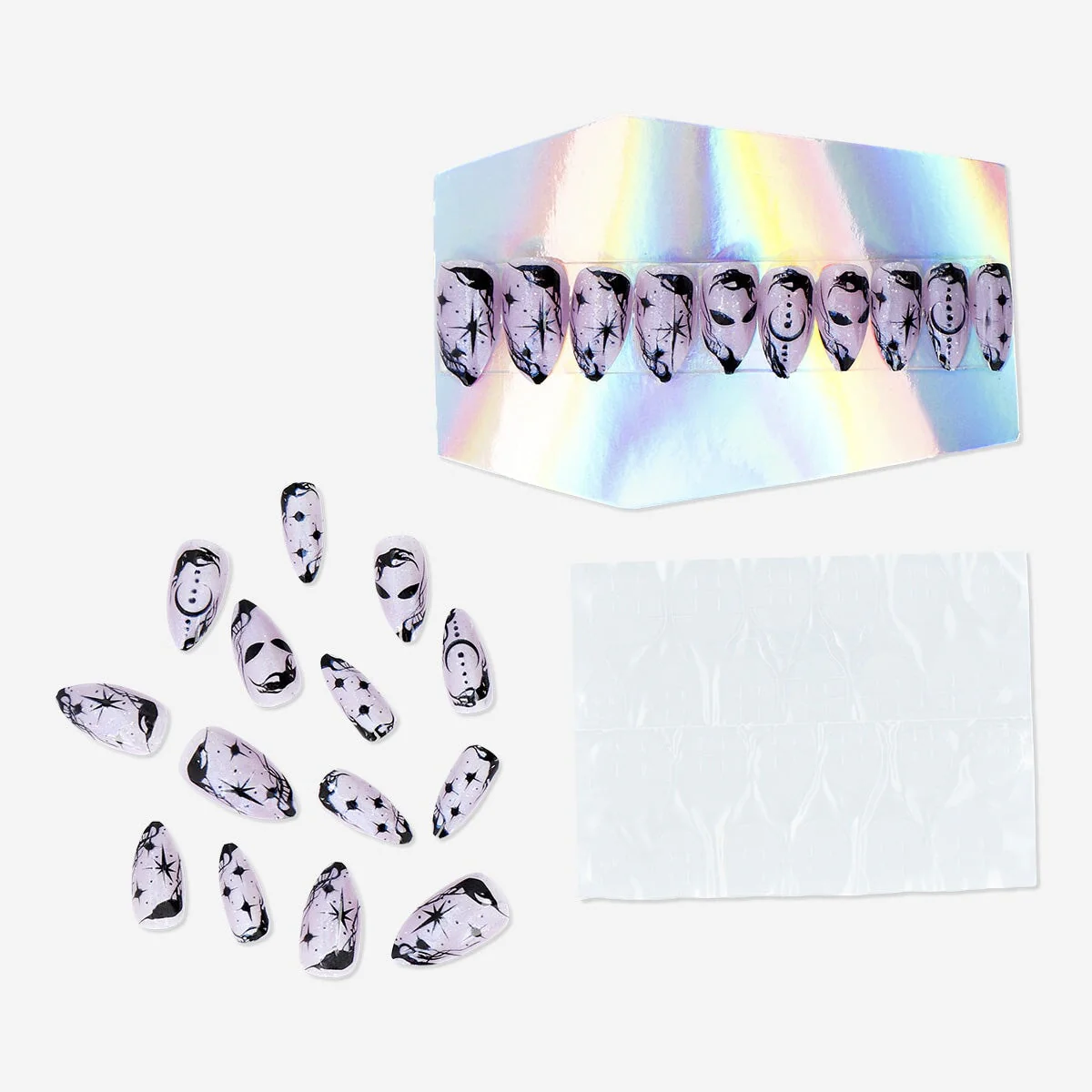 Holographic Stick-On Nails - 24 pcs - Image 2