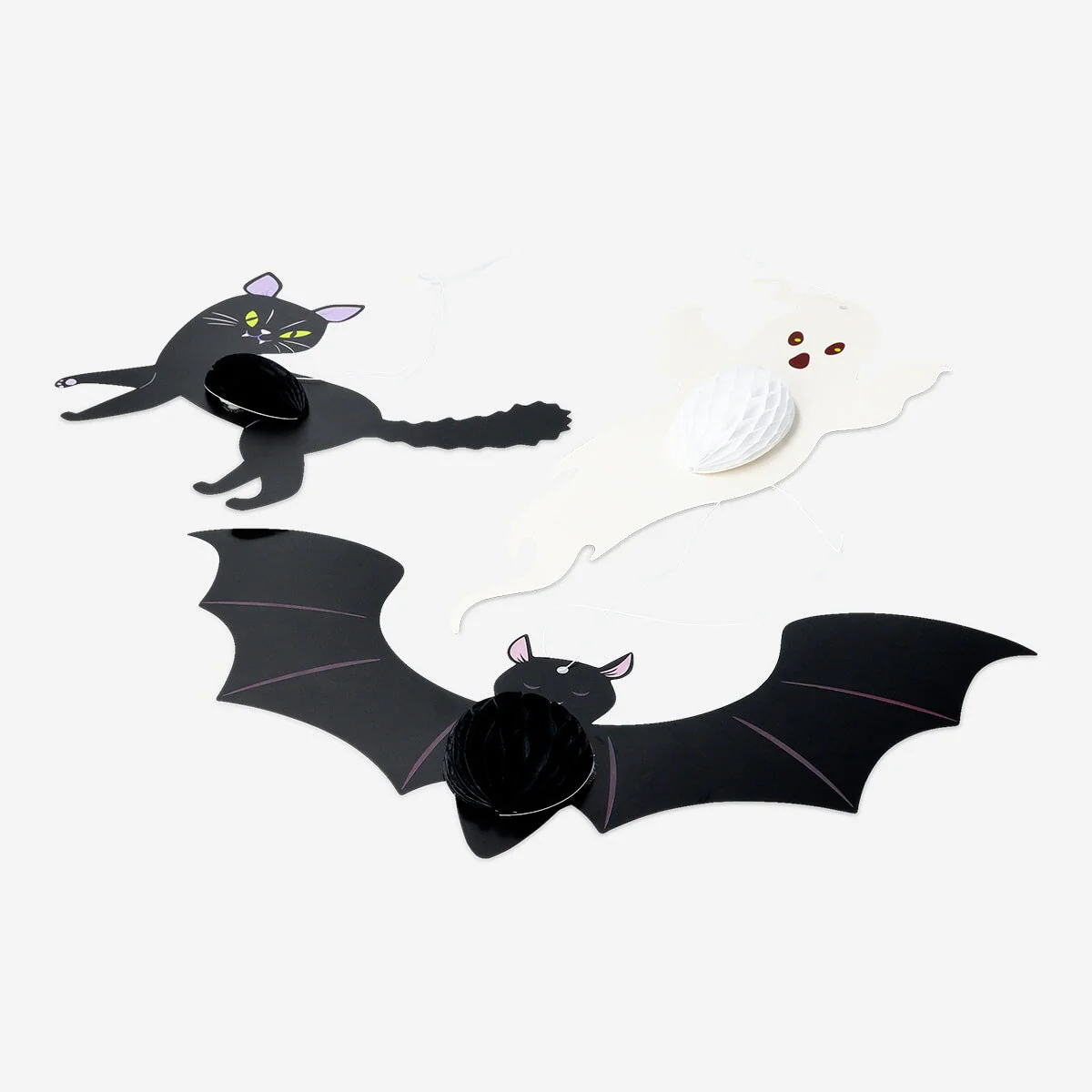 Honeycomb Halloween decorations - 3 pcs - Image 2