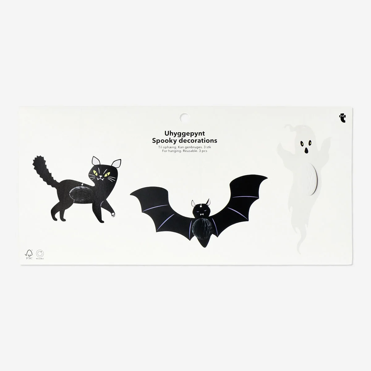 Honeycomb Halloween decorations - 3 pcs - Image 3