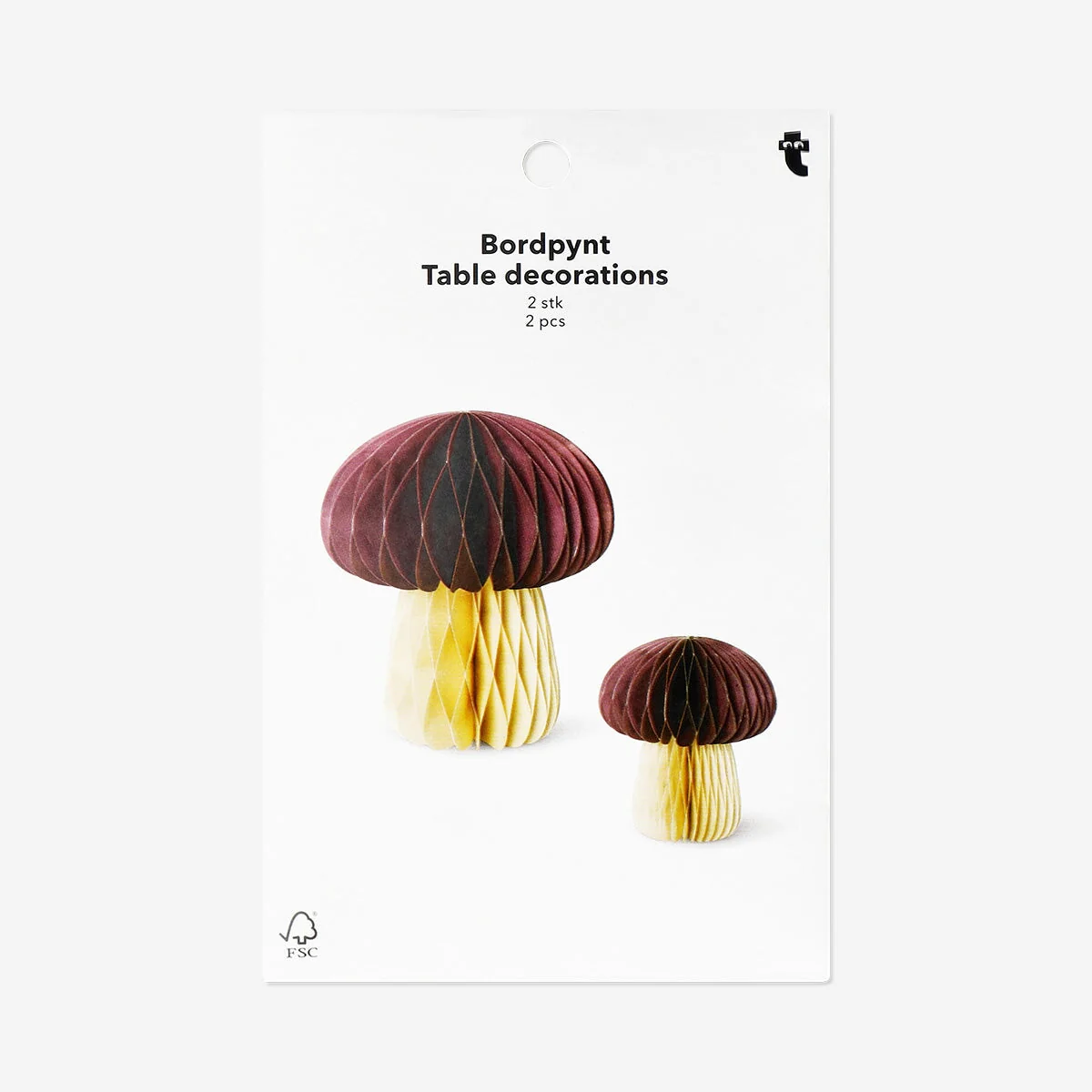Honeycomb mushroom table decorations - 2 pcs - Image 2