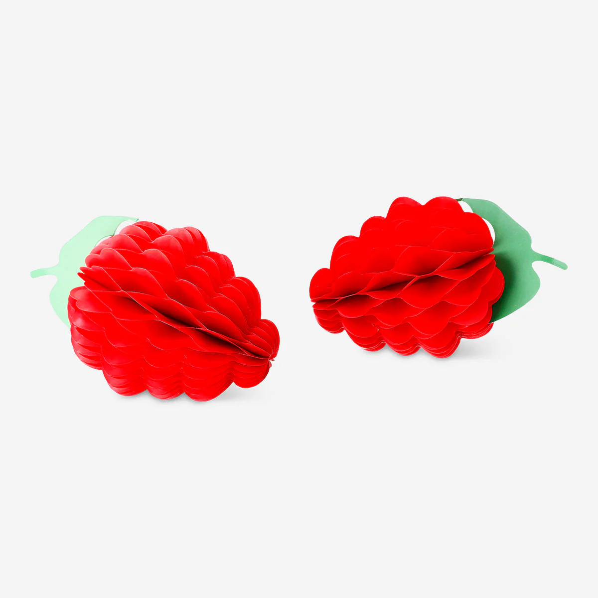 Honeycomb paper berry decorations - 2 pcs - Image 2