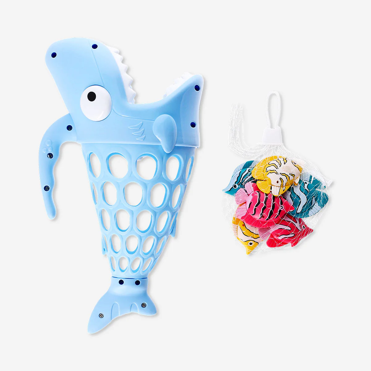 Hungry shark toy with fish - Image 2