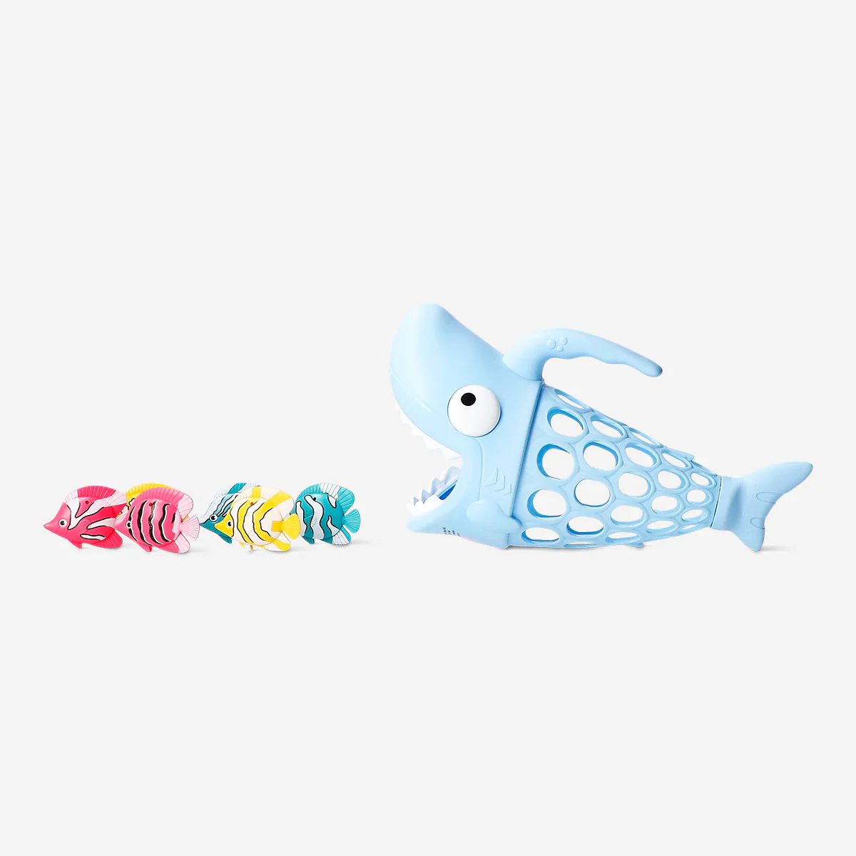 Hungry shark toy with fish - Image 3