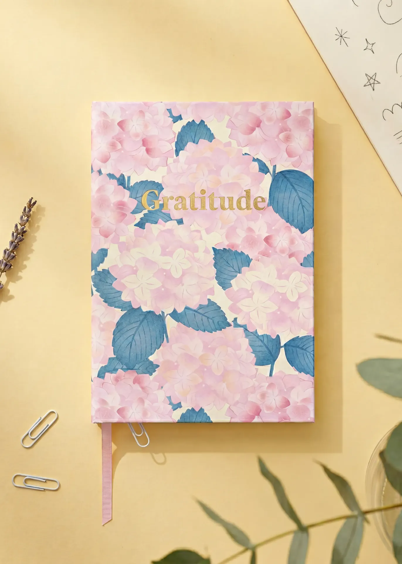 Hydrangea gratitude journal