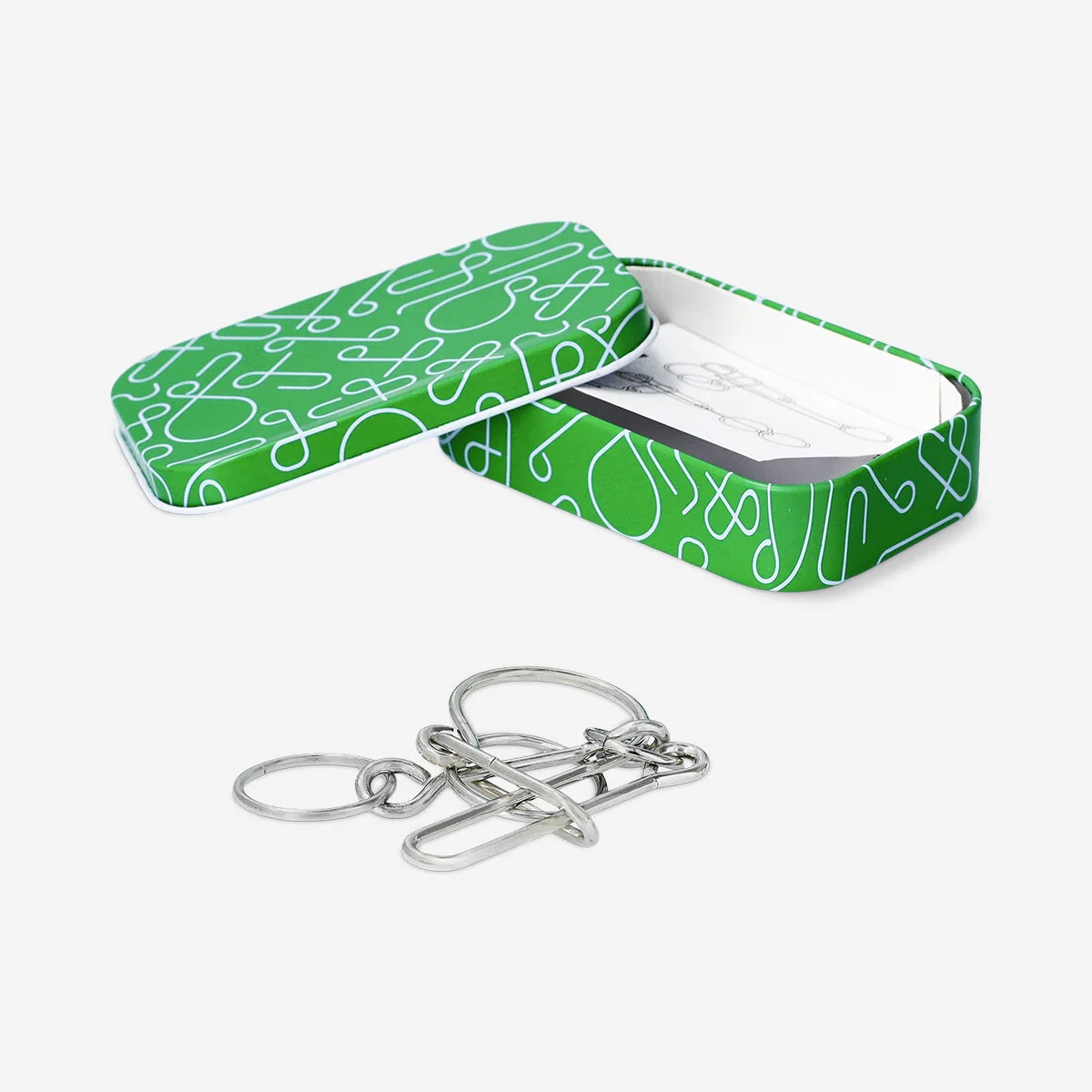IQ puzzle in tin box - Advanced - Image 2