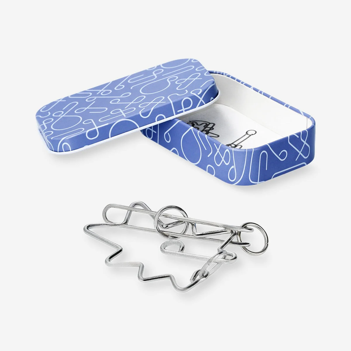 IQ puzzle in tin box - Easy - Image 2