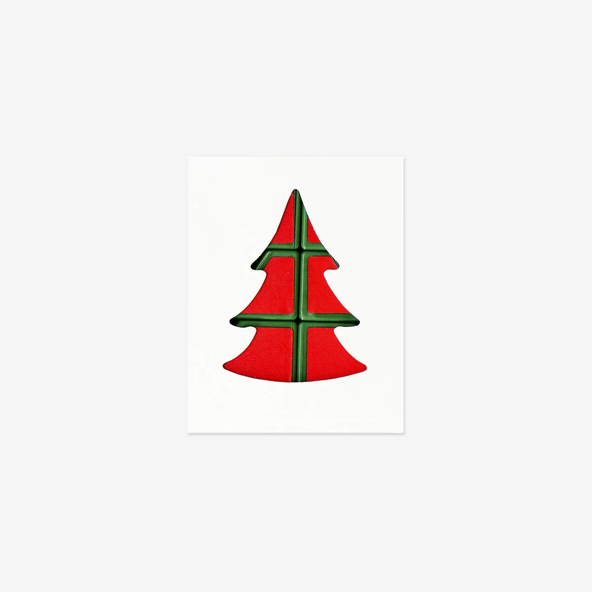 IQ puzzle with key ring - Christmas tree