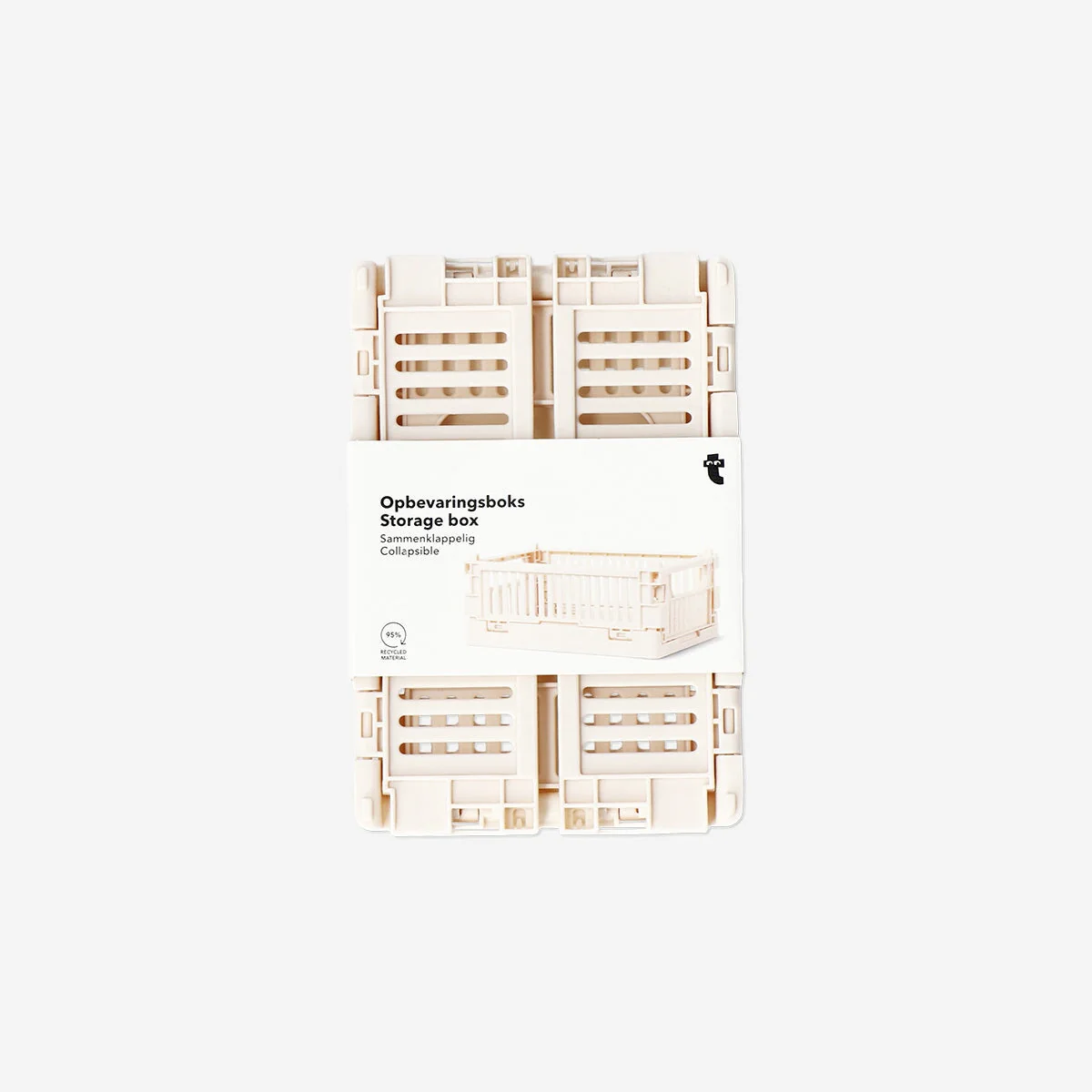 Ivory collapsible storage box - Small - Image 2