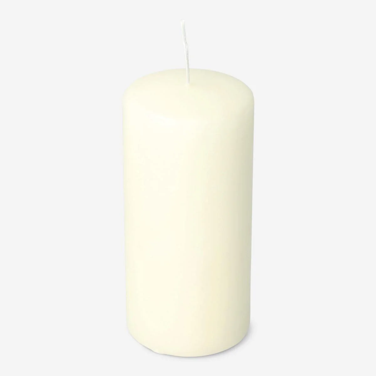 Ivory White Pillar Candle - 14 cm - Image 2