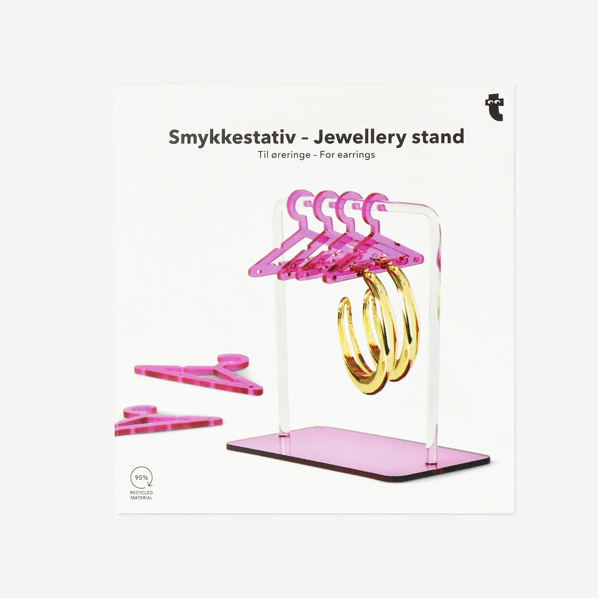 Jewellery stand as clothing hangers for earrings - 8 pcs - Image 3