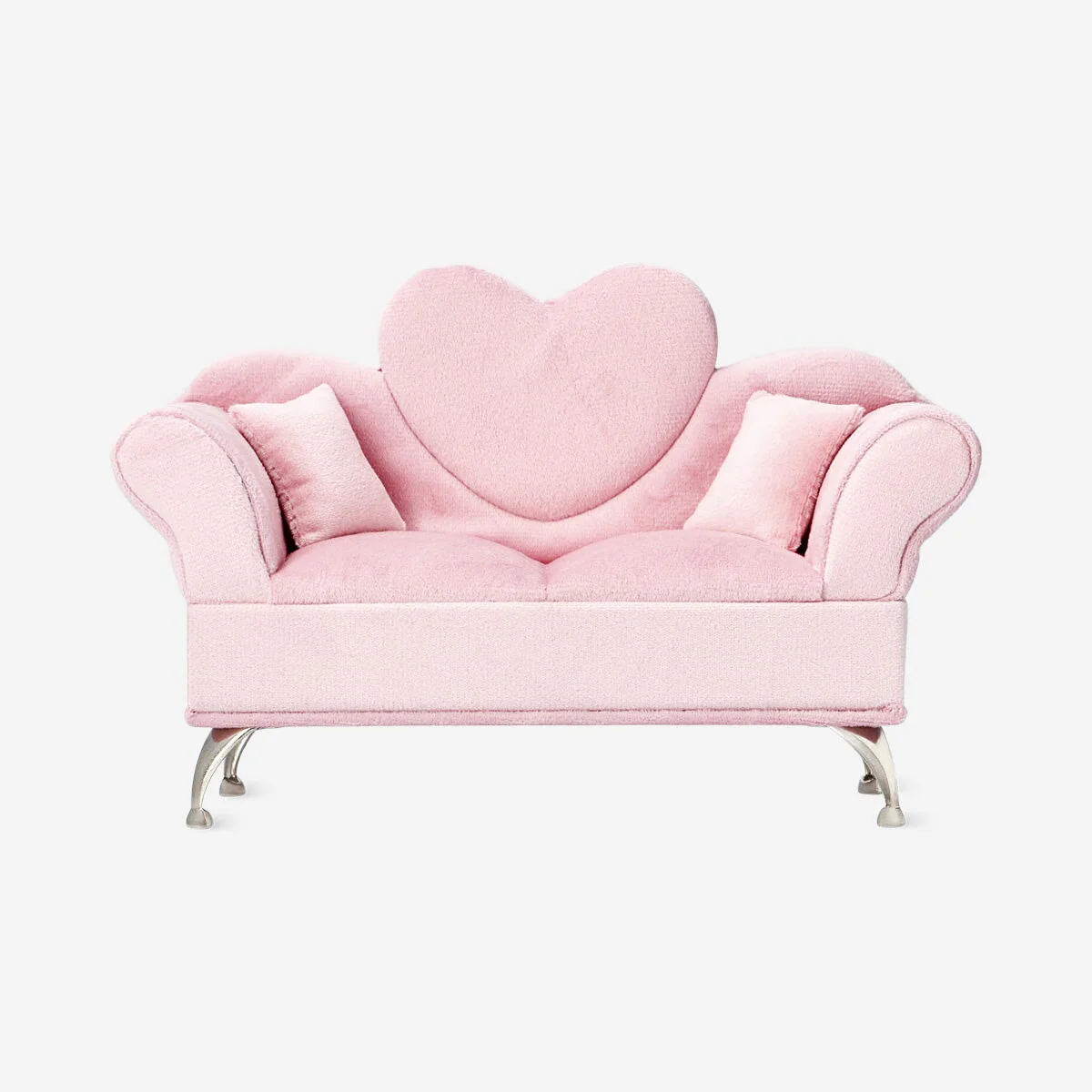 Jewellery storage as pink heart sofa