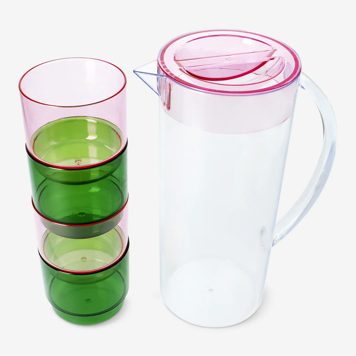 Jug with cups picnic set - 5 pcs - Image 3