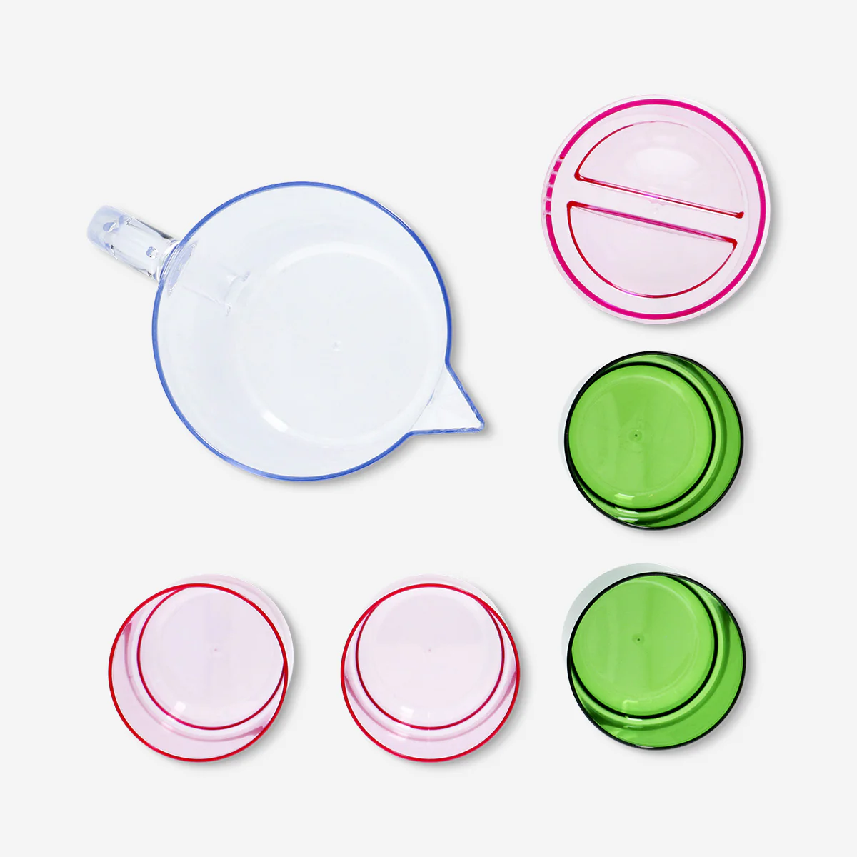 Jug with cups picnic set - 5 pcs - Image 4