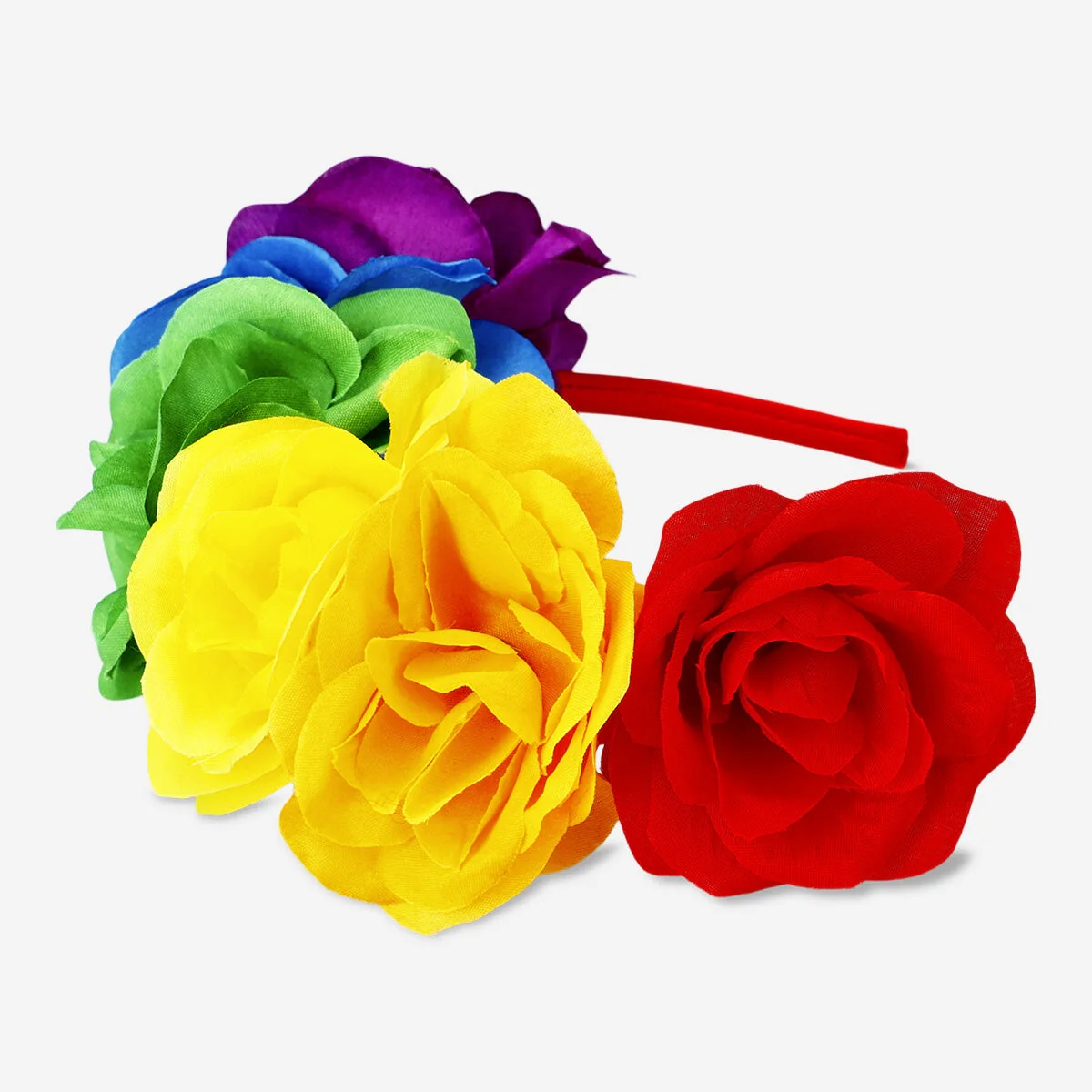 Large rainbow flower headband - For adults - Image 2