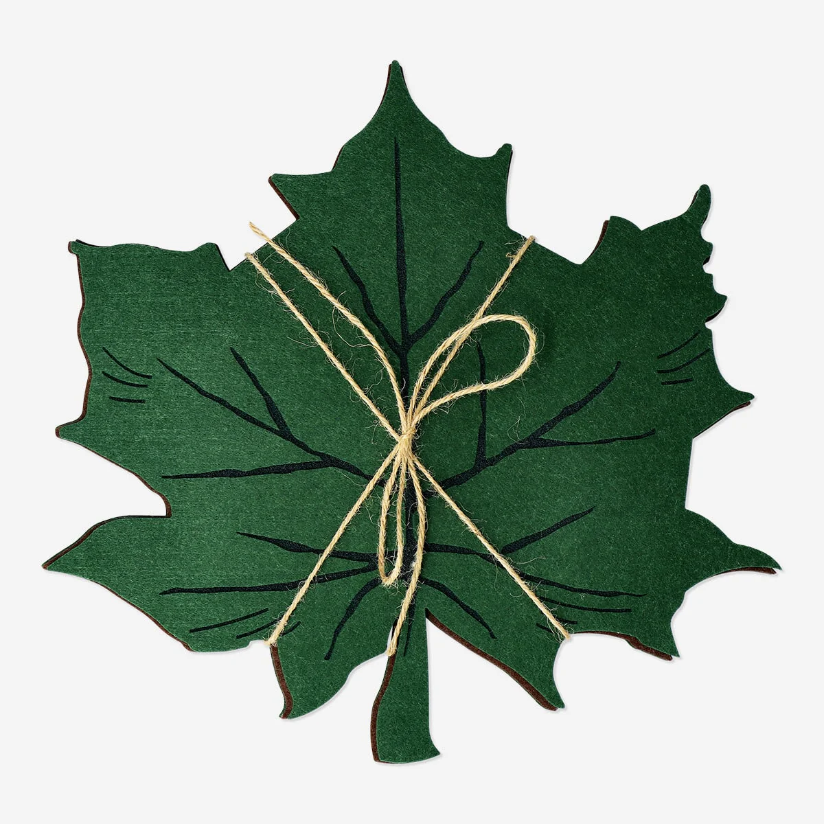 Leaf-Shaped Felt Placemats - 4 pcs - Image 3