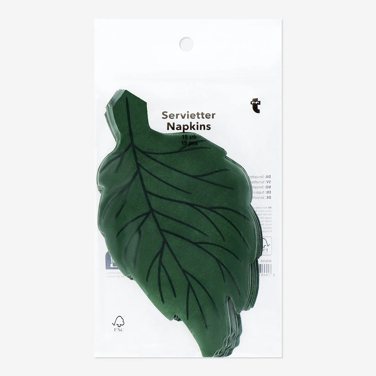 Leaf shaped Napkins - 15 pcs - Image 3