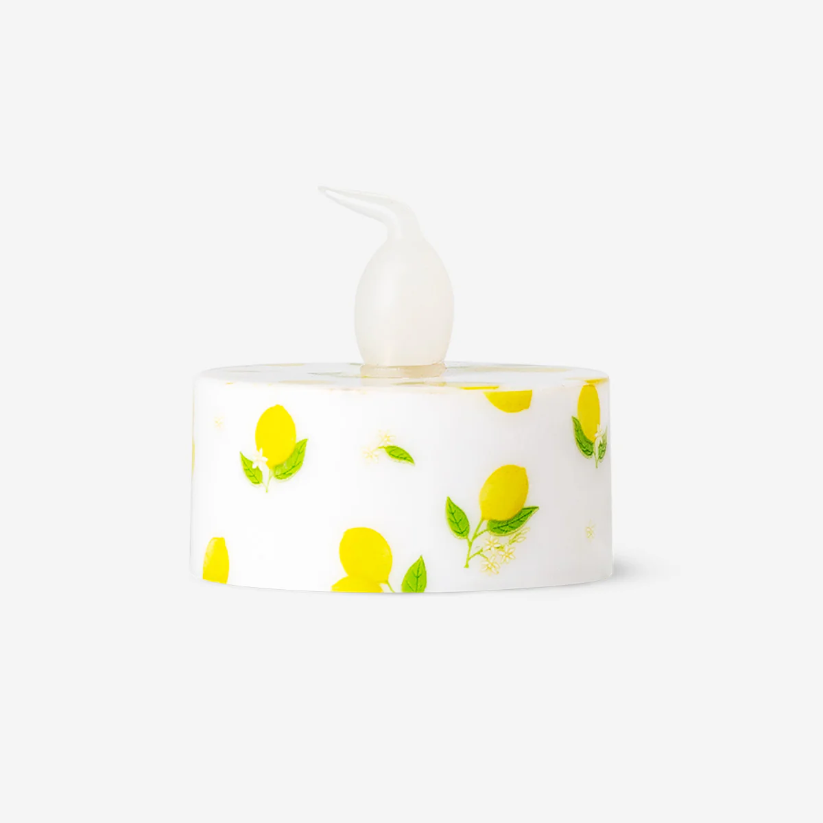 LED tealights with lemon print - 4 pcs - Image 2