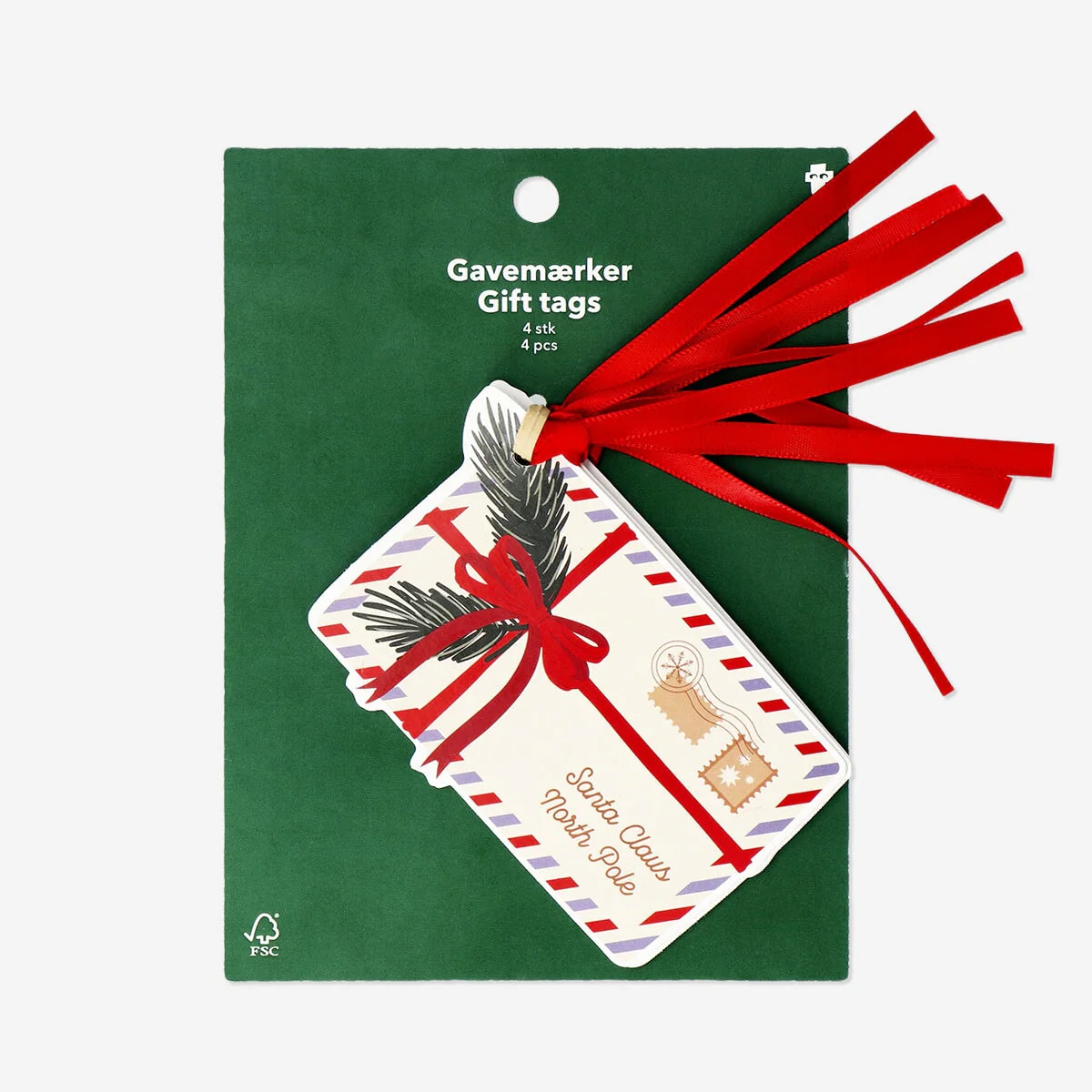 Letters to Santa gift tags - 4 pcs