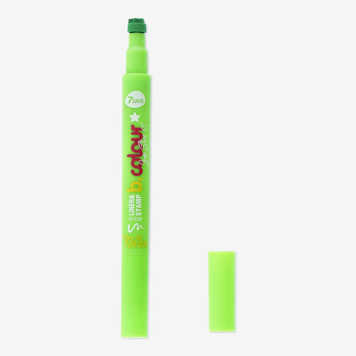 Liner & stamp Uvglow by 7DAYS B.COLOUR -  02 Lime star - Image 2