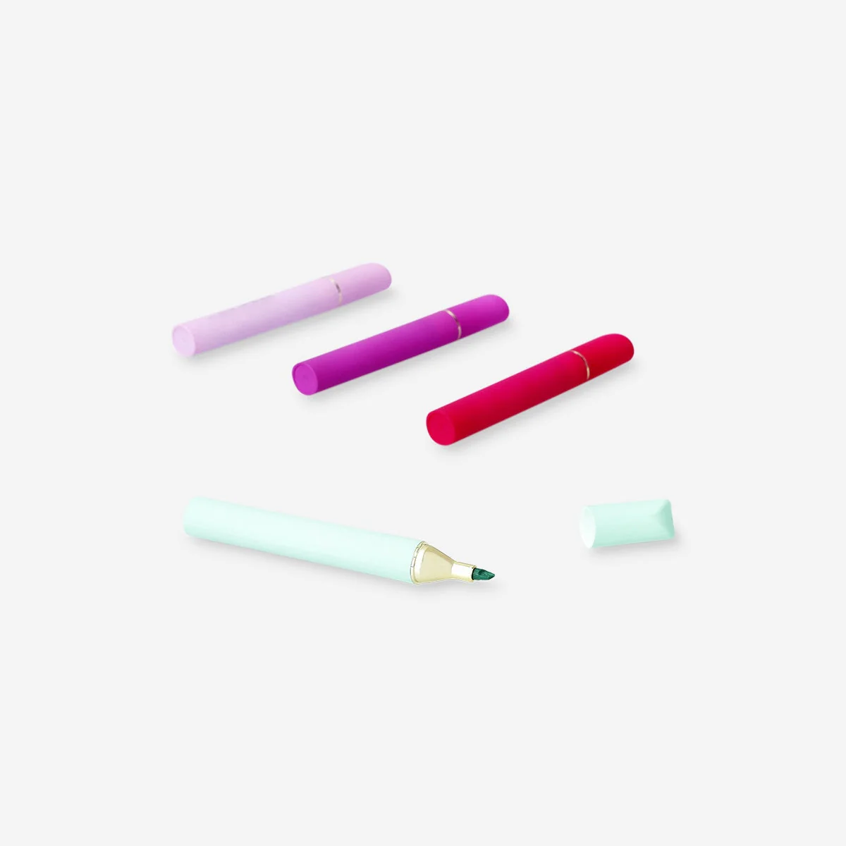 Lipstick shaped highlighters - 4 pcs
