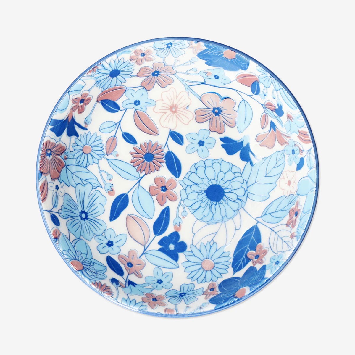 Low floral bowl - 14 cm - Image 3