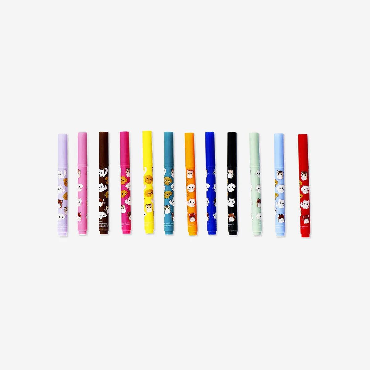 Markers with animal icons - 12 pcs - Image 2