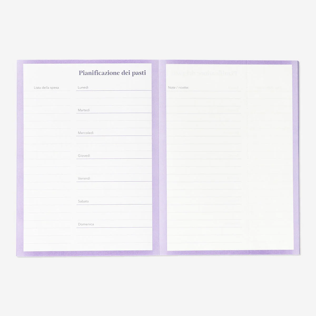 Meal Planner A5 - Italian - Image 2