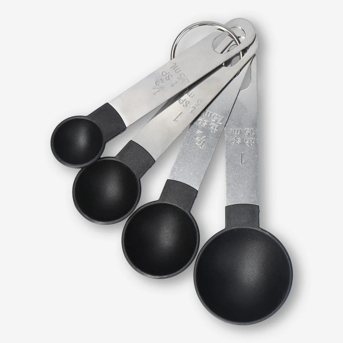 Steel measuring spoons - 4 pcs - Image 2