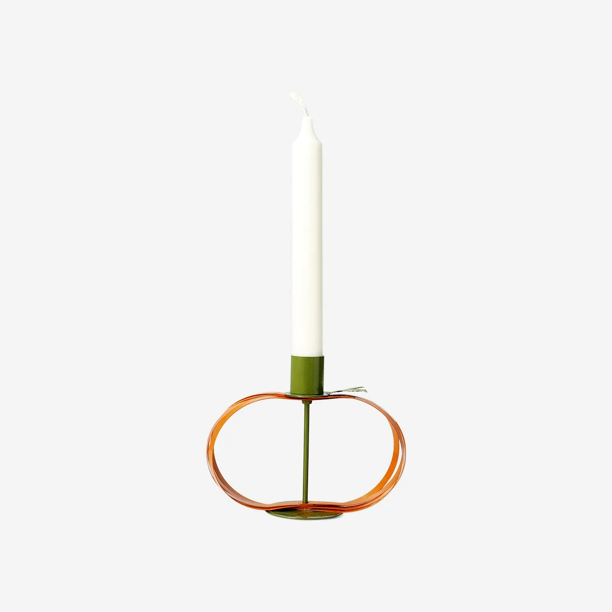 Metal pumpkin candle holder - 15 cm - Image 2