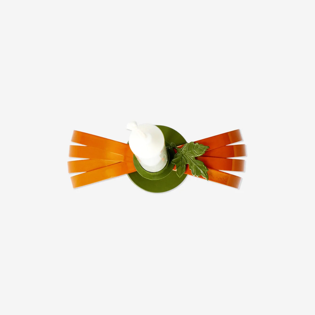 Metal pumpkin candle holder - 15 cm - Image 3