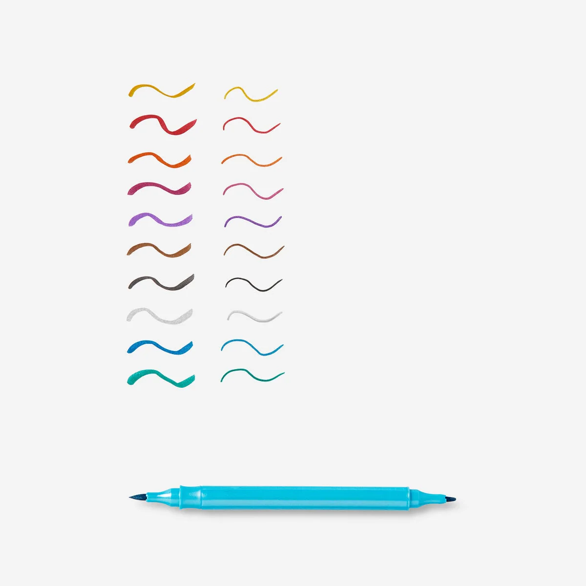 Metallic markers 2-in-1. 10 pcs - Image 3