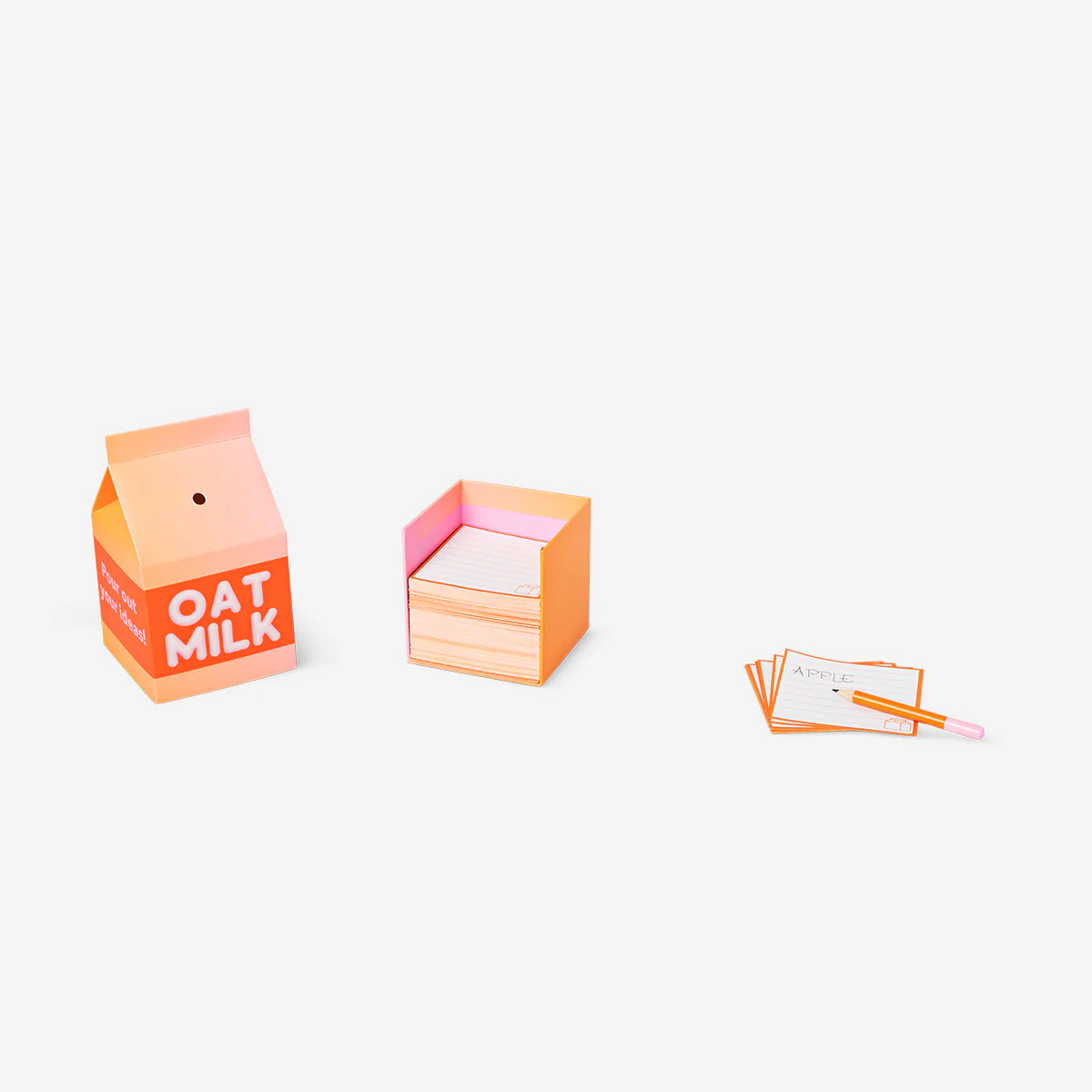 Milk carton memo pad with pencil - Image 2