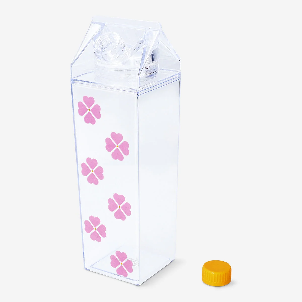 Milk carton shaped pink drinking bottle - 500 ml - Image 2