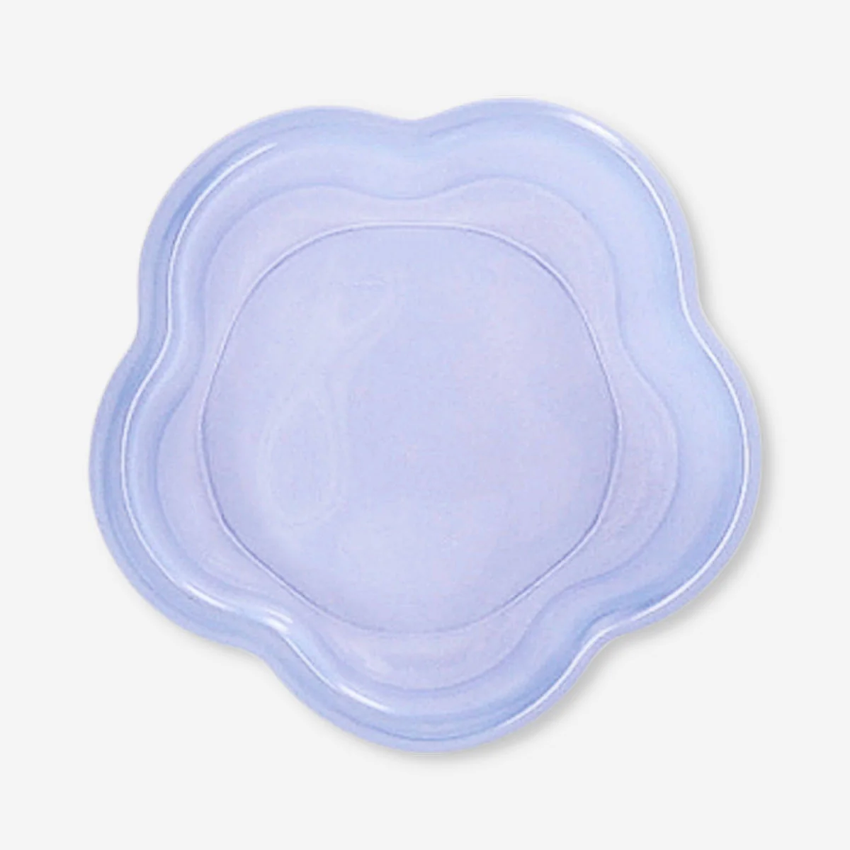 Milky blue glass tealight holder - Image 4