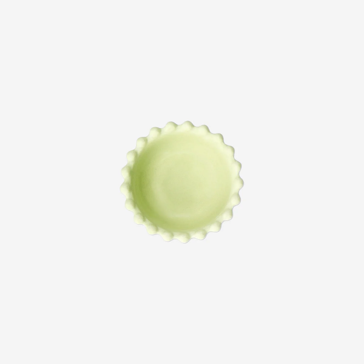 Mini green bowl with bubble edge - Image 3