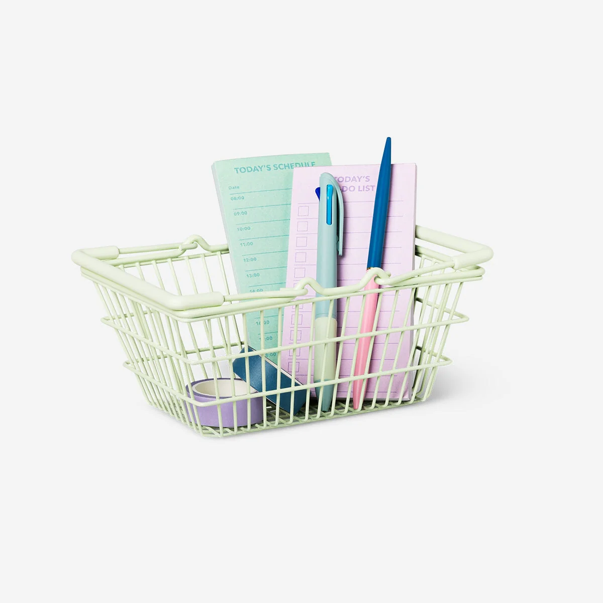 Mini green shopping basket - Image 2