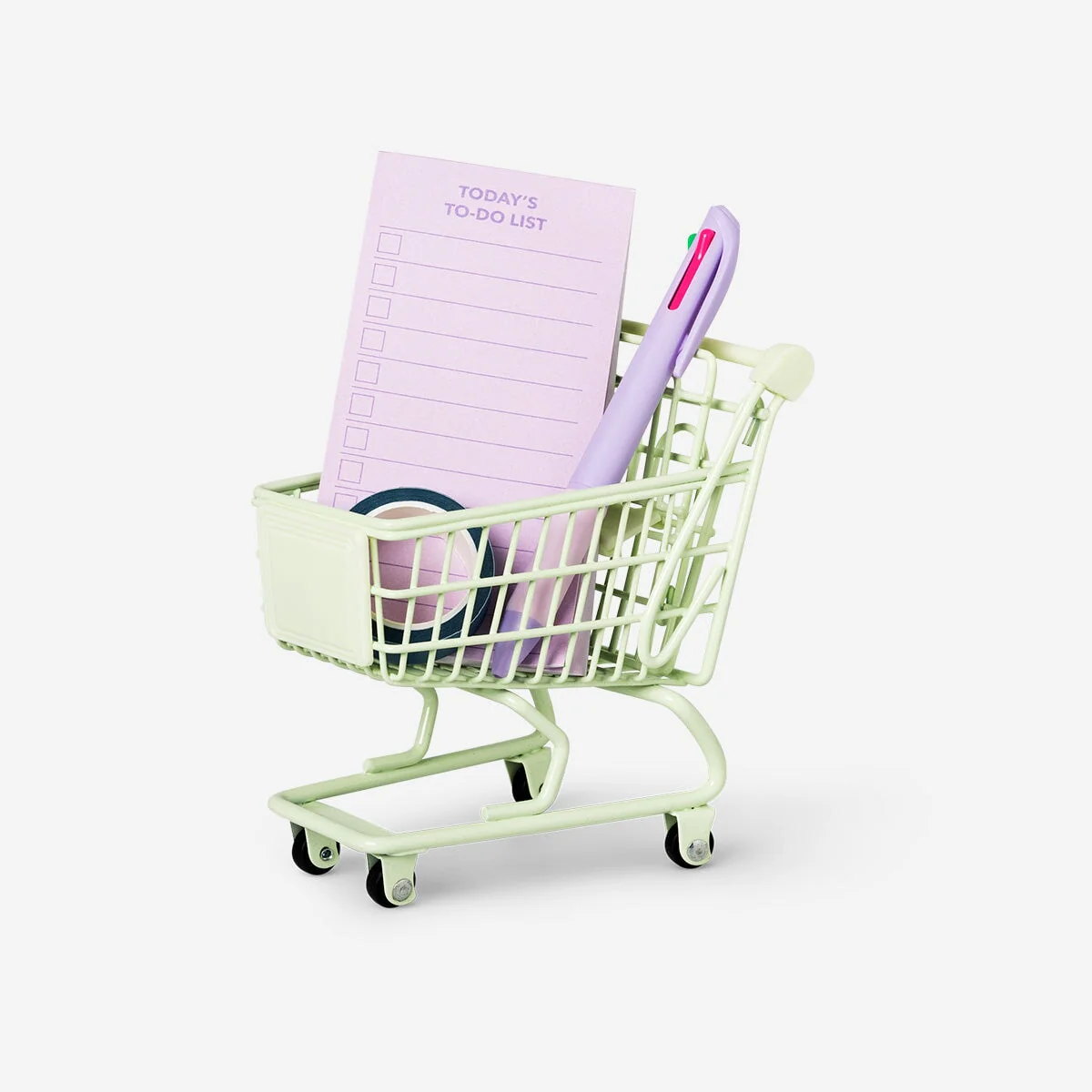 Mini green shopping cart - Image 2