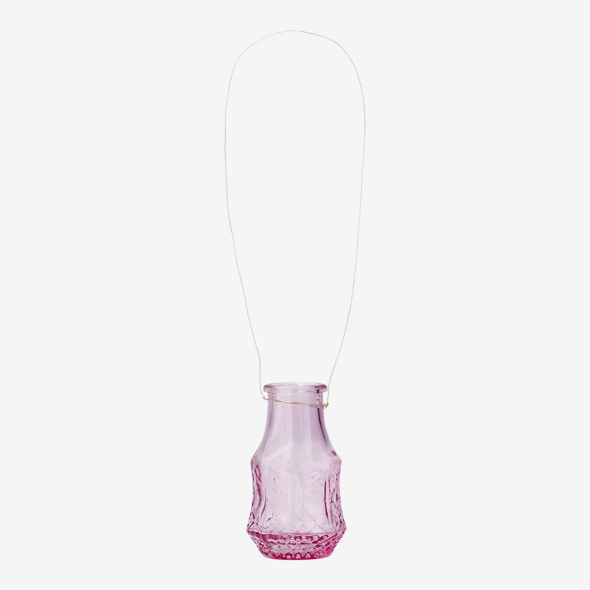 Mini pink glass vase - Image 3