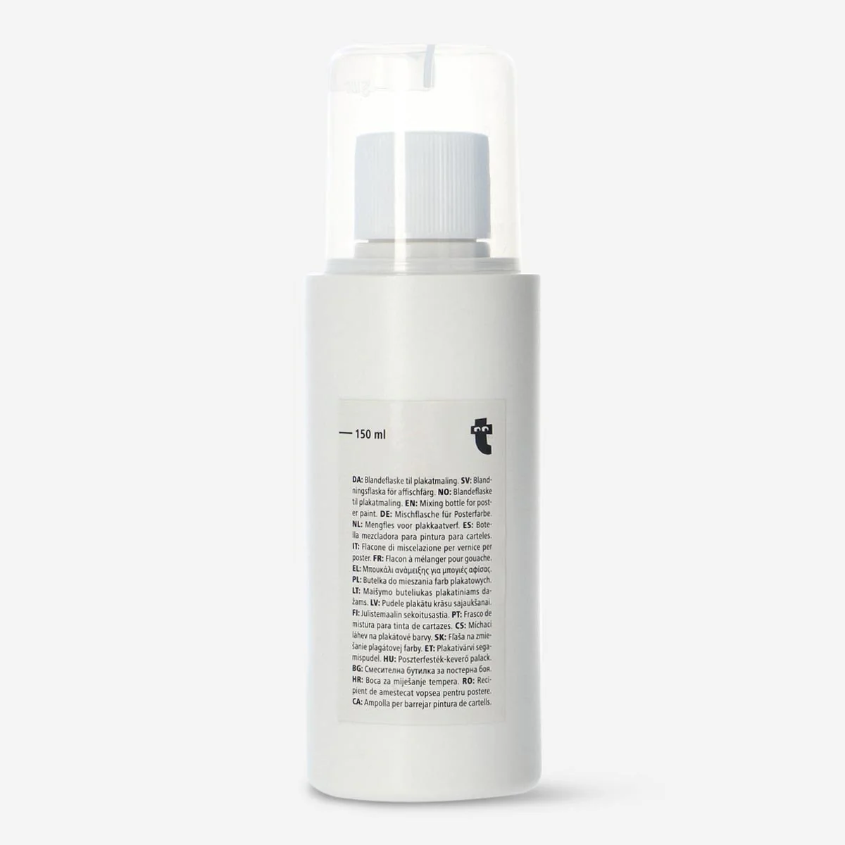 Mixing bottle for poster paint