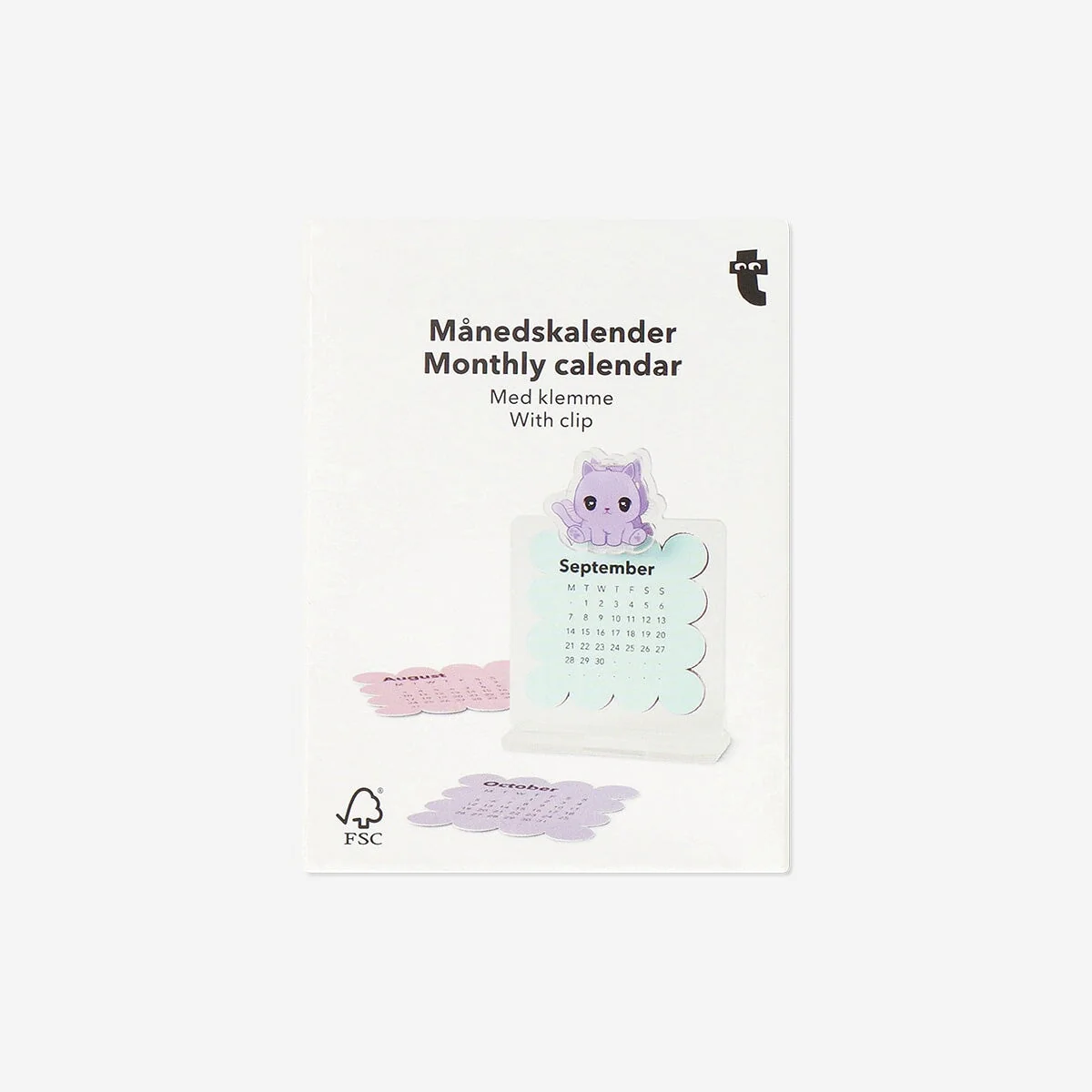 Monthly calendar with cat clip - Image 3