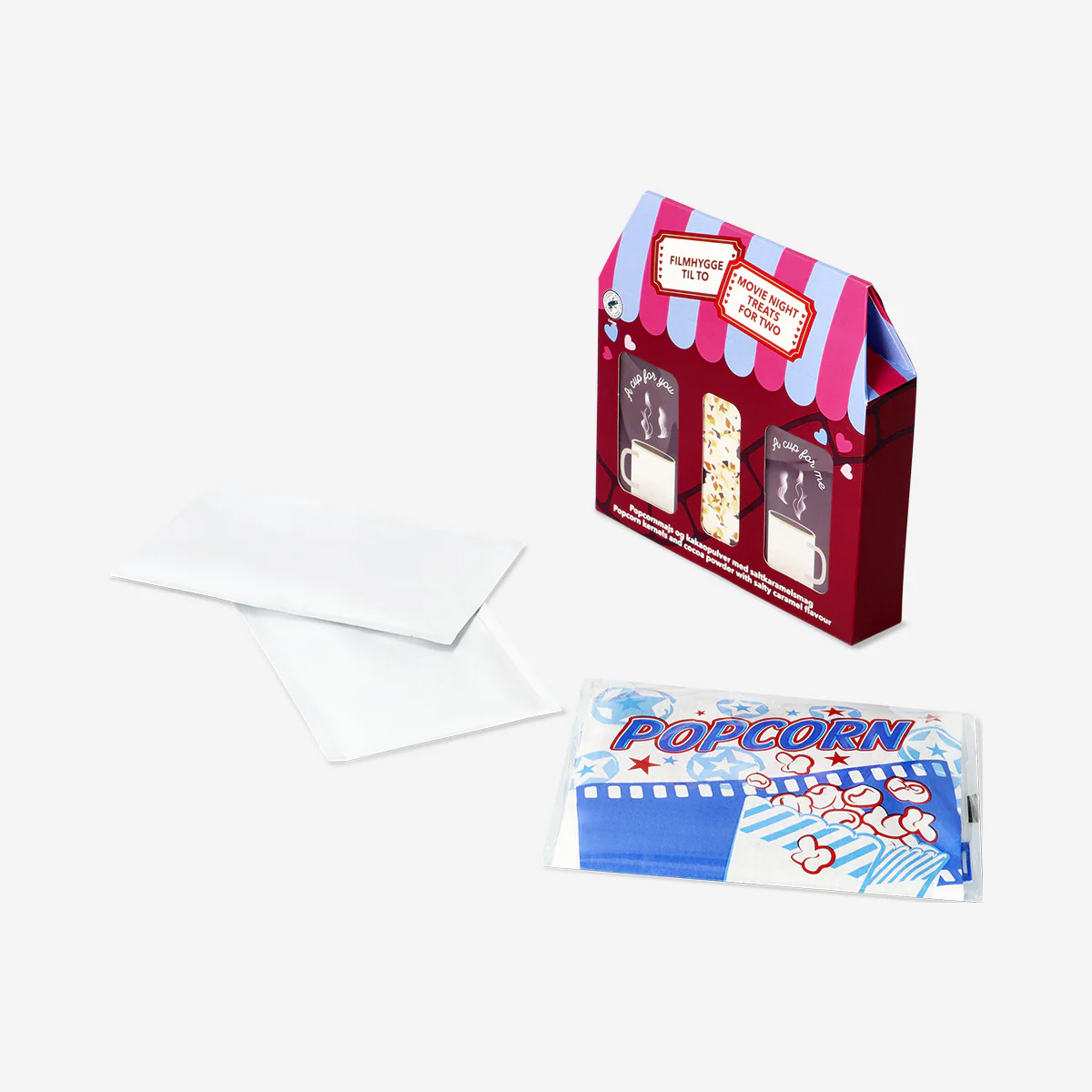 Movie night kit with hot chocolate and popcorn - Image 2