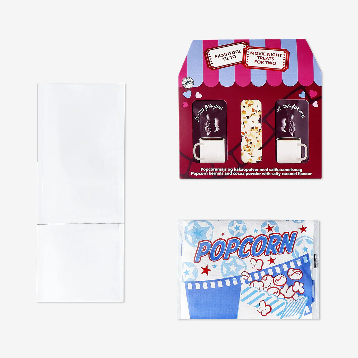 Movie night kit with hot chocolate and popcorn - Image 3