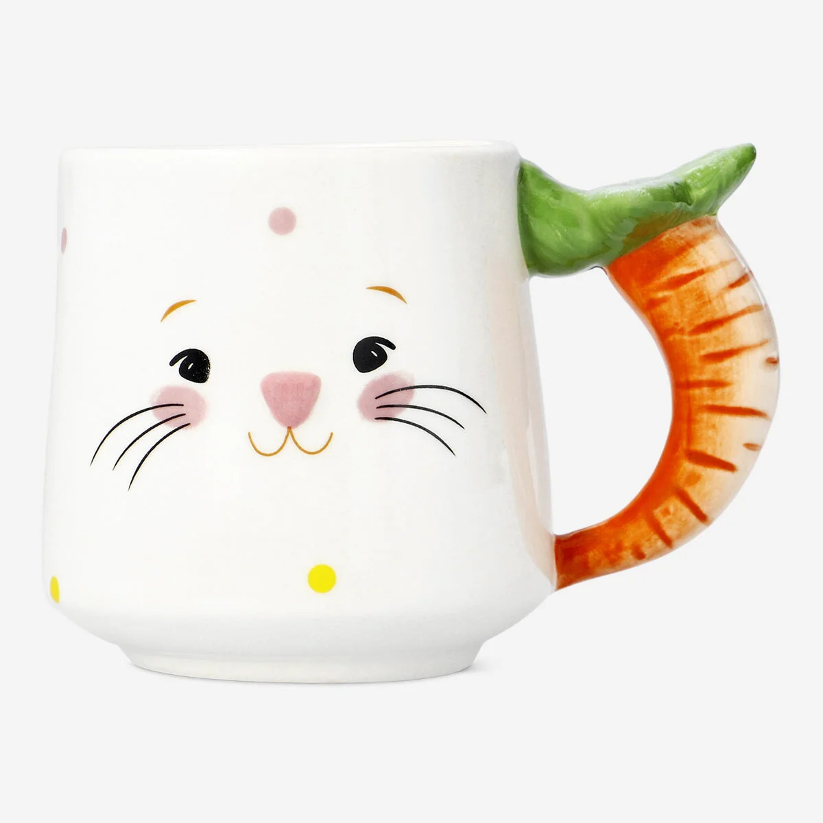 Mug with bunny face and carrot handle - 300 ml - Image 2