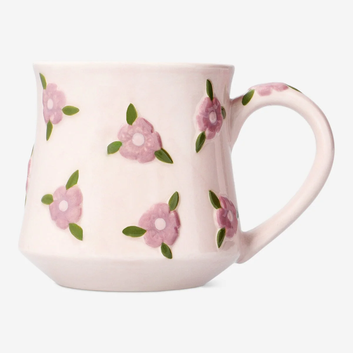 Mug with embossed cherry blossoms - 320 ml - Image 3