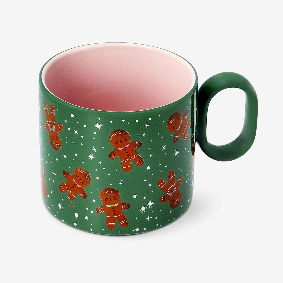 Mug with gingerbread men print - 300 ml - Image 2