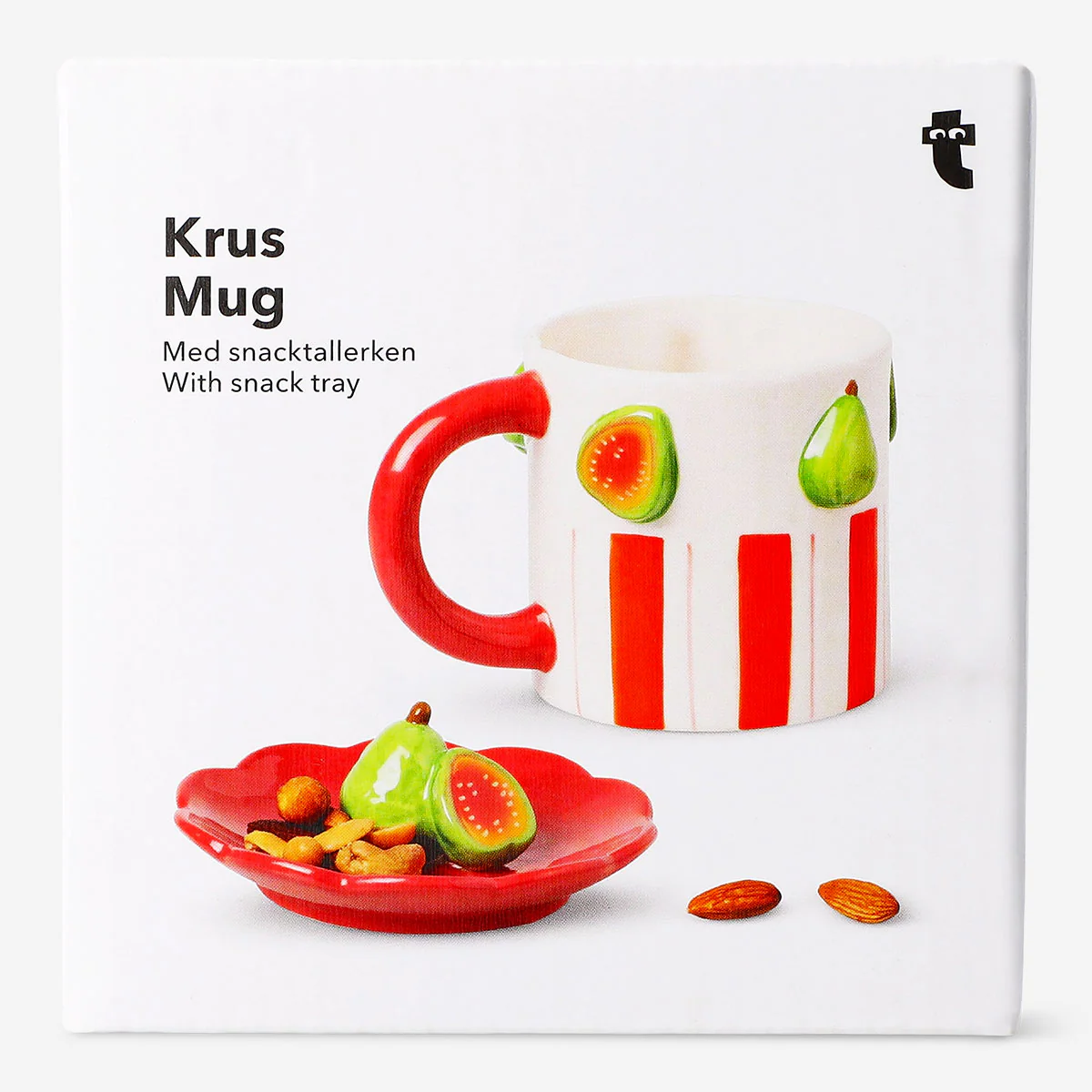 Mug with guavas and snack tray - 400 ml - Image 3