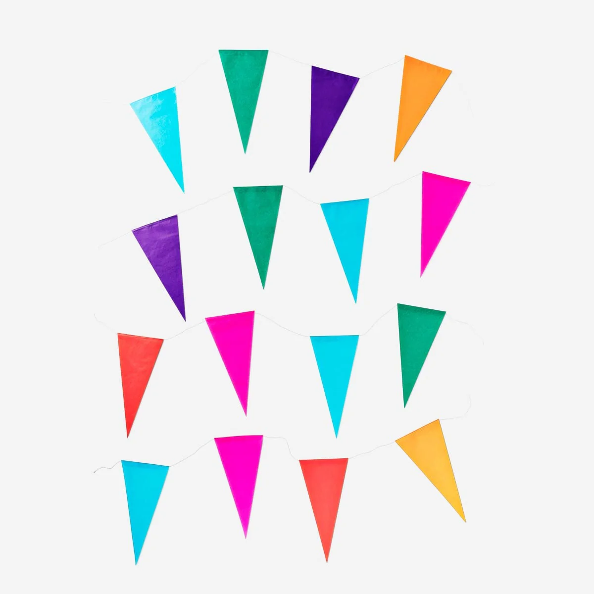 Multi-colour Flag Garland - 10 m - Image 2